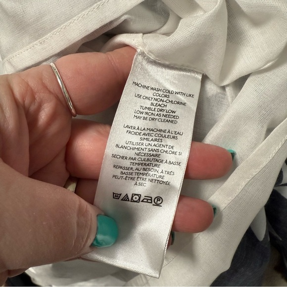 Anthropologie Black & White Patterned Maxi Skirt - Picture 5 of 6